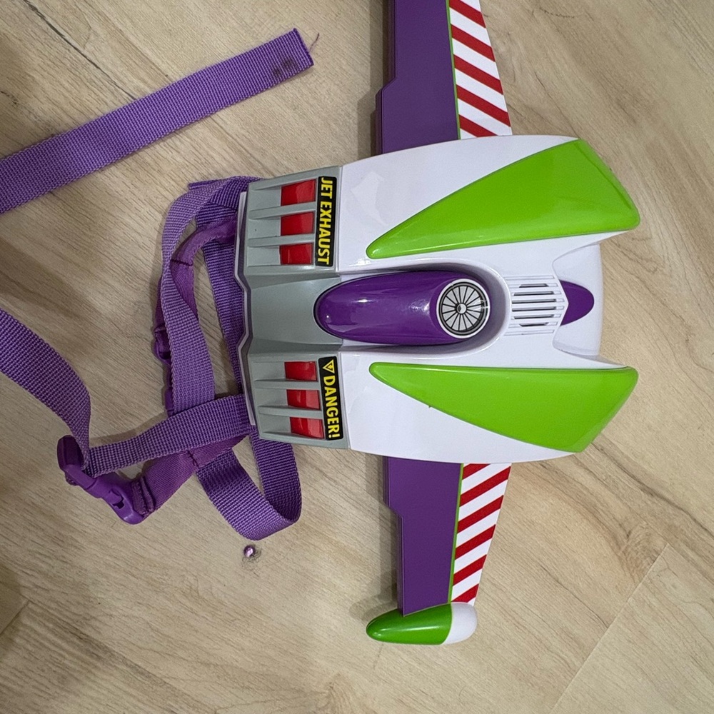 Disney Buzz Lightyear Jetpack with Green and Purple Highlights